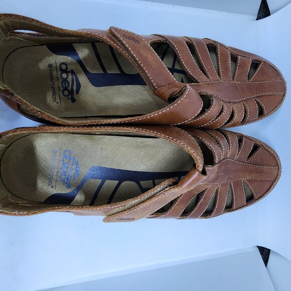 ABEO SmartSystem 3515 Fisherman Brown Leather Comfort Shoes Sandal - Picture 5 of 8